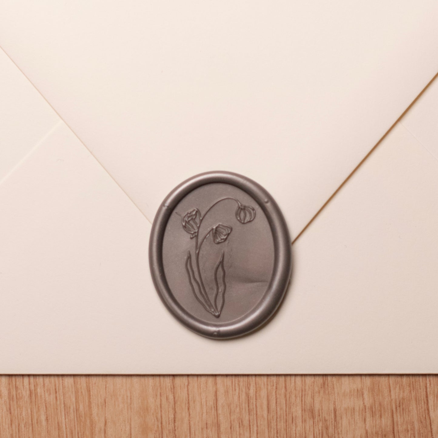 Oval Bloom Wax Seal Stickers
