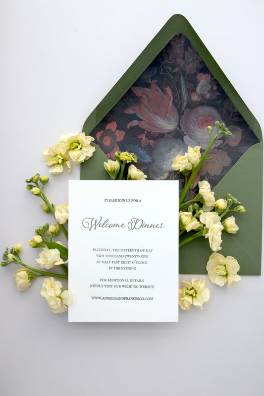 Aurelia Wedding Details Card