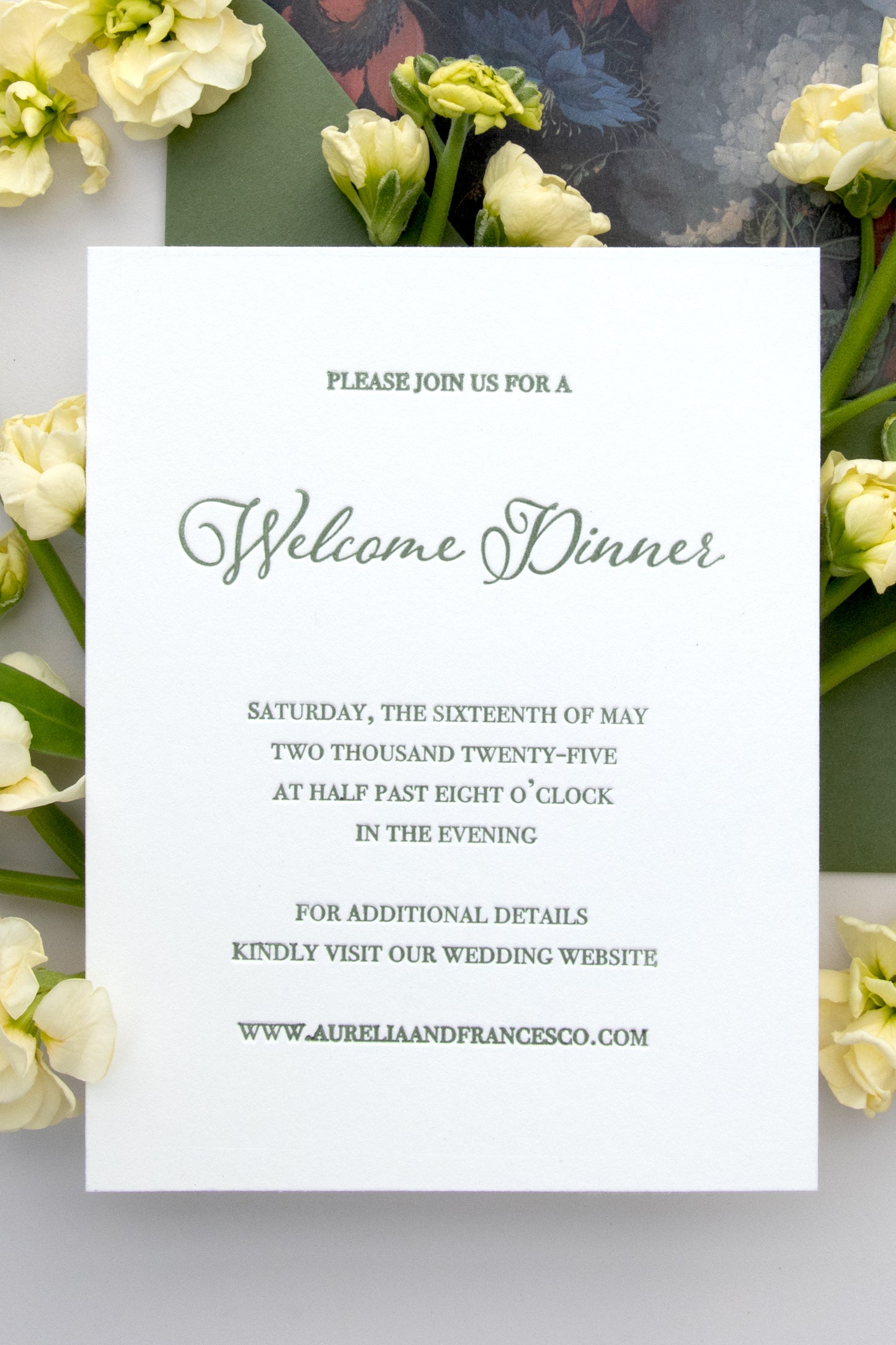 Aurelia Wedding Details Card